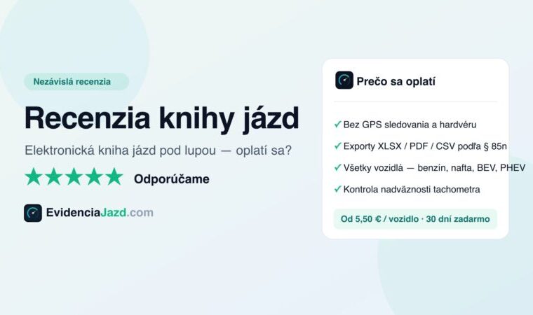 elektronická kniha jázd recenzia
